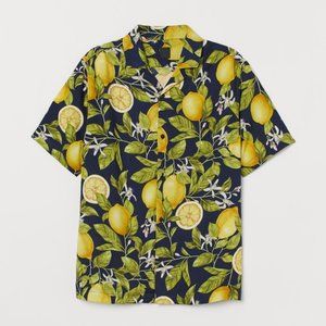 H&M Mens Medium Lemon Button up